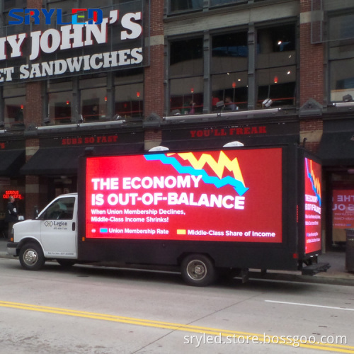 Mobile LED Display Trailer for Outdoor Billboard Advertising